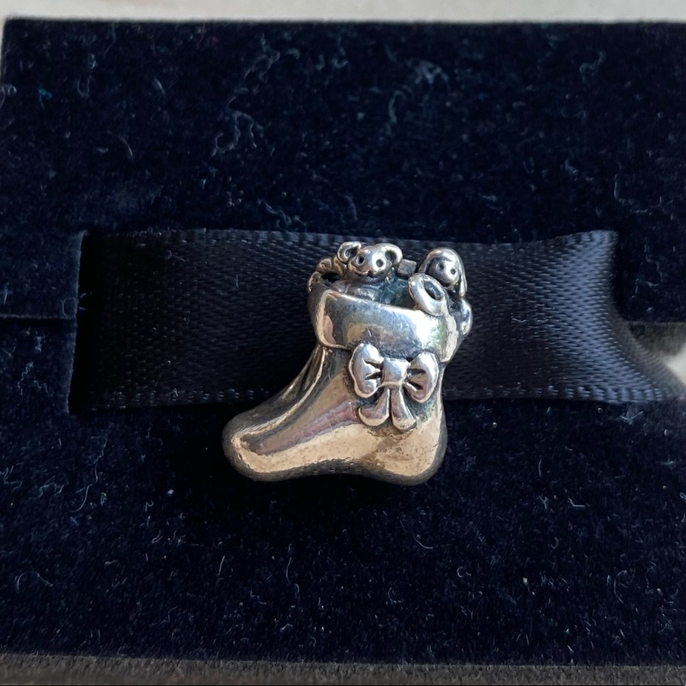 RETIRED Pandora Santa’s Stocking 2014 Charm
